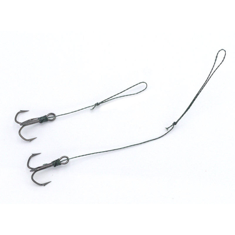 Tooth Shield Tackle Walleye Stinger Hooks 15 lb Fluorocarbon 10-Pack R