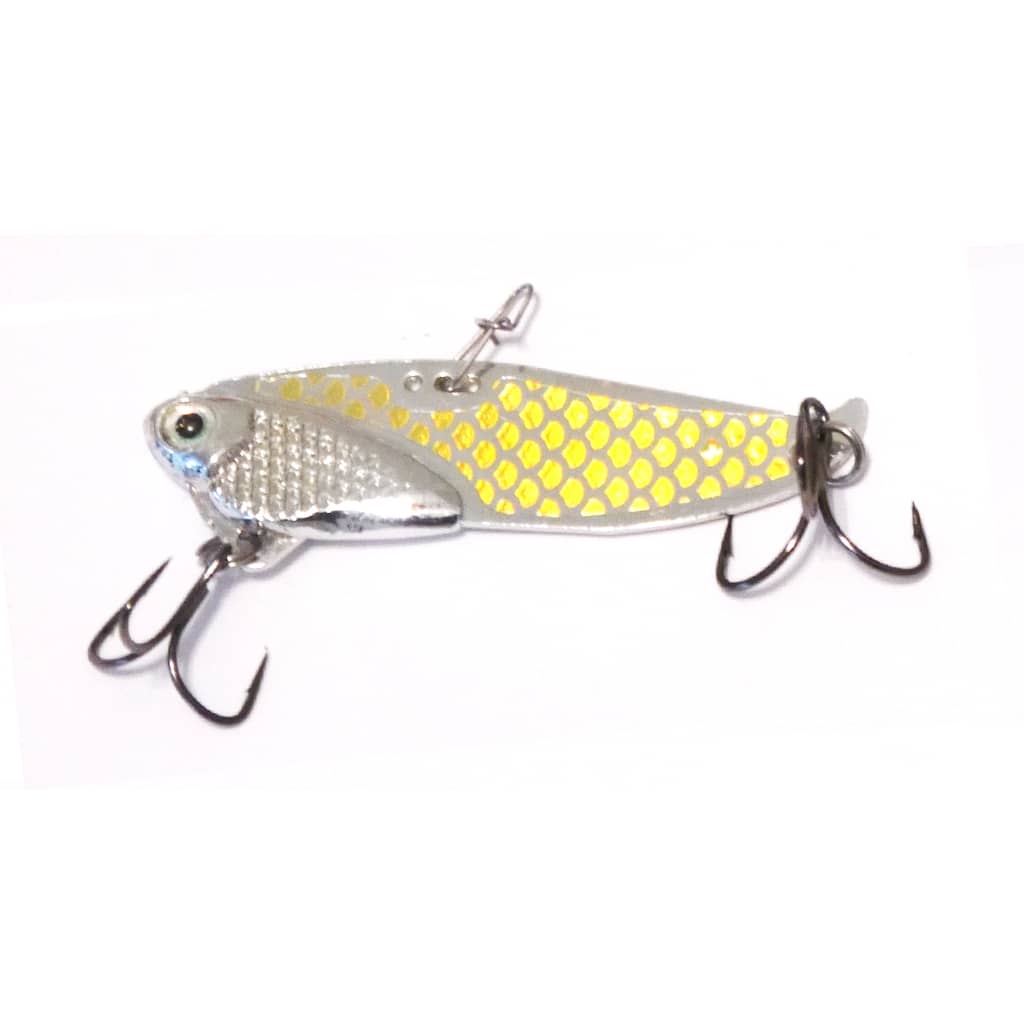 Sterling Silver Gold Hologram Blade Bait