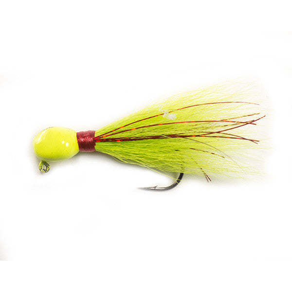 Chartreuse Walleye Head Jib by i1Baits